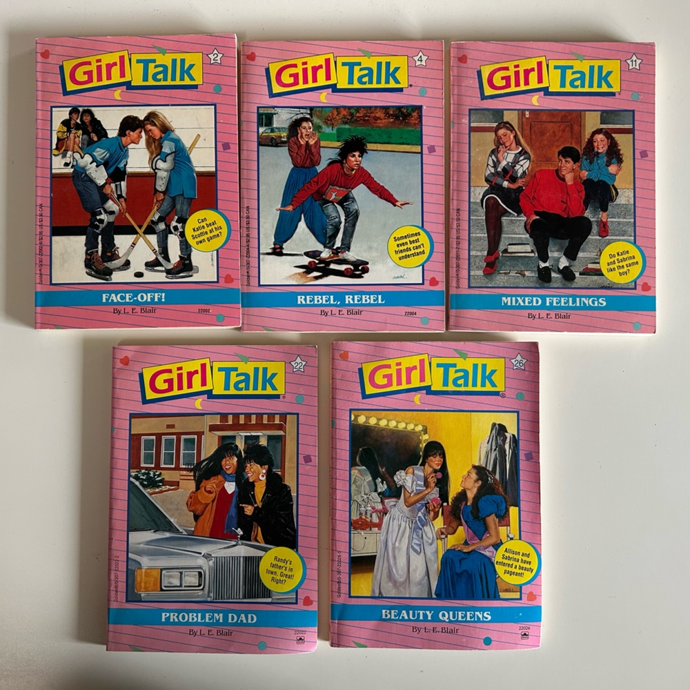 Girl Talk by L.E. Blair Book Set 2, 4, 11, 22, 26